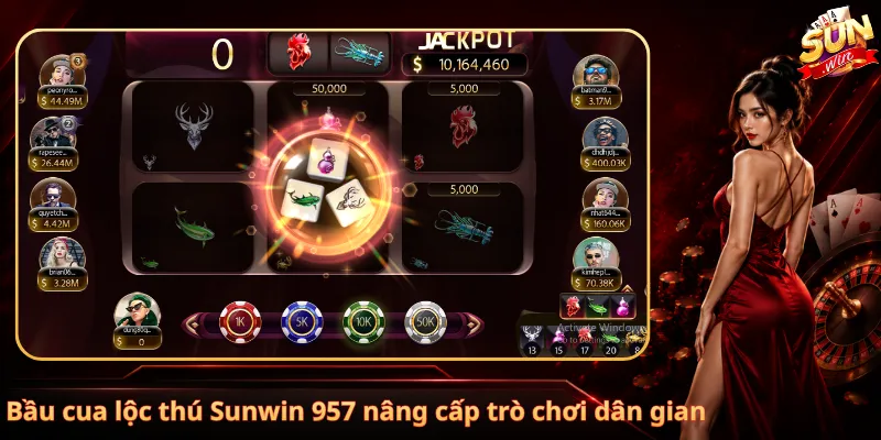 Bầu cua lộc thú Sunwin 957 nâng cấp trò chơi dân gian