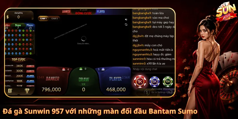 Đá gà Sunwin 957 với những màn đối đầu Bantam Sumo