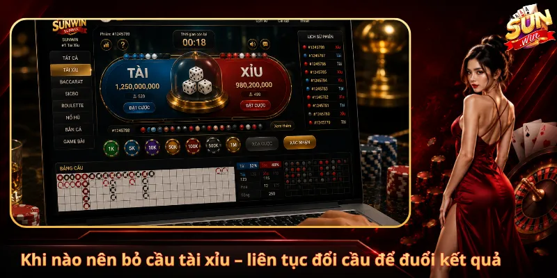 Khi nào nên bỏ cầu tài xỉu – liên tục đổi cầu để đuổi kết quả