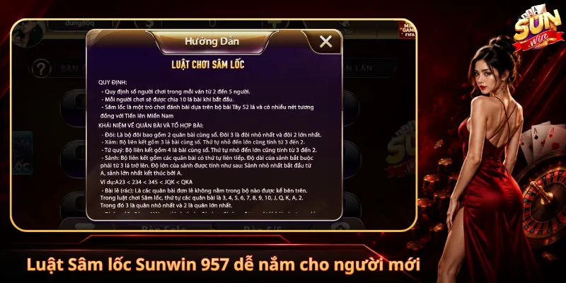 Luật Sâm lốc Sunwin 957 dễ nắm cho người mới